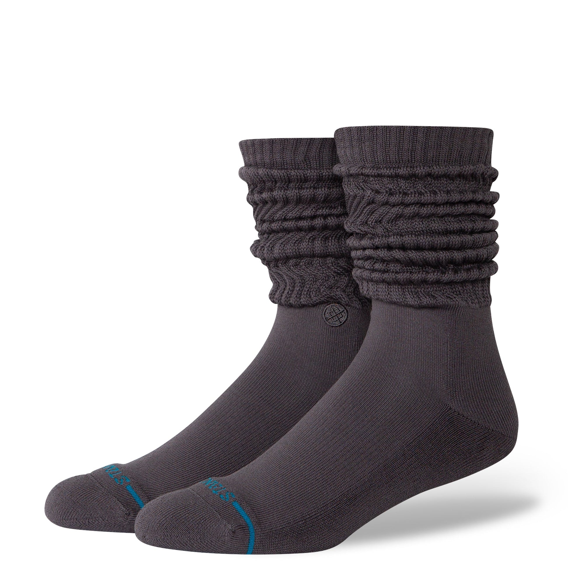 Stance Icon Slouch Crew Sock Charcoal