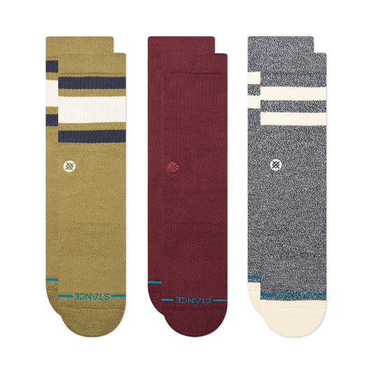 Stance Icon Mixed Sock 3 Pack Chive