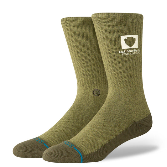 National Park Crew Sock Military Green