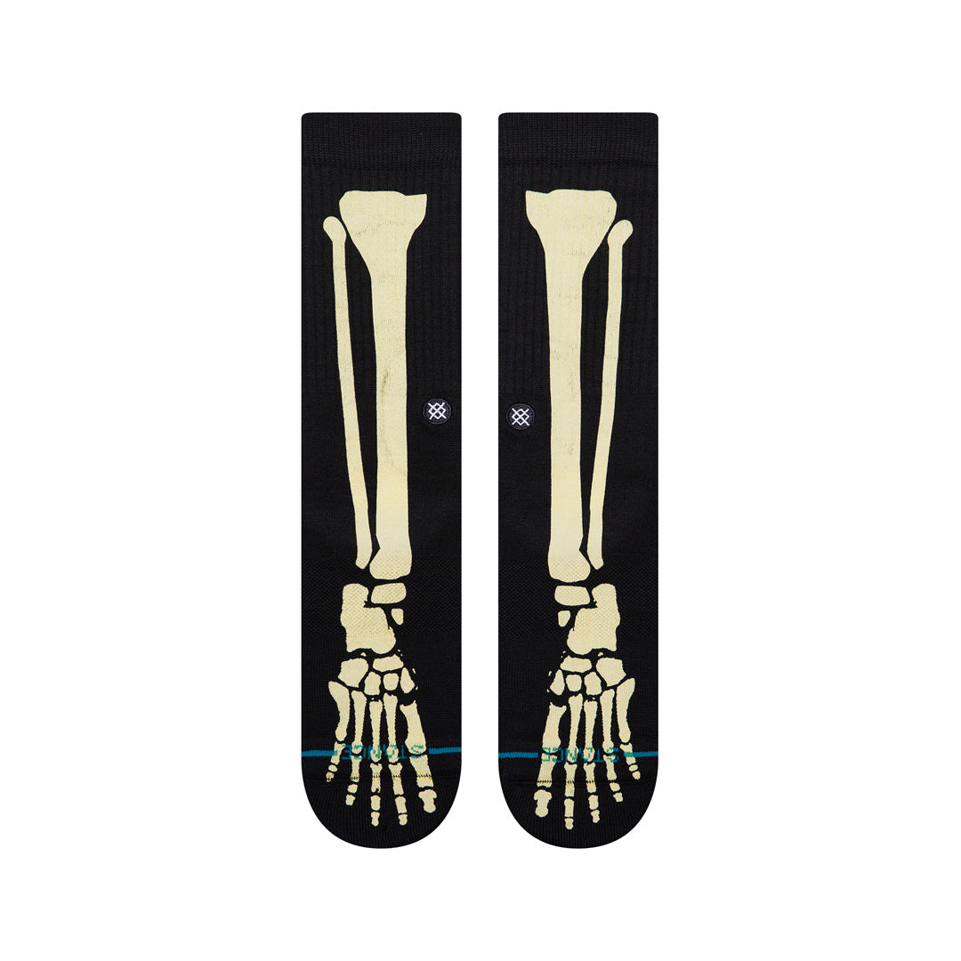 Stance Bones 3 Crew Sock Black