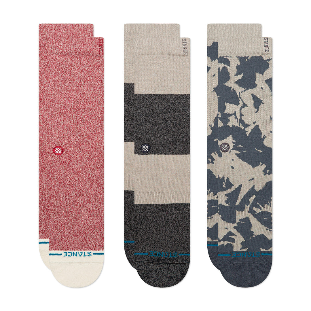 Stance Brutus Crew Sock 3 Pack Multi