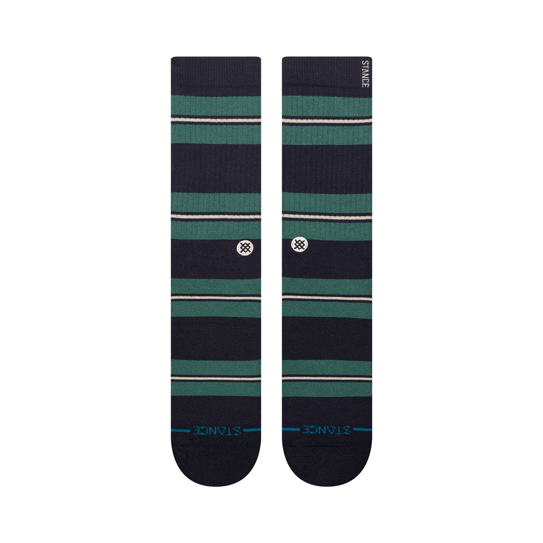Stance Caesar Stripe Crew Sock Green