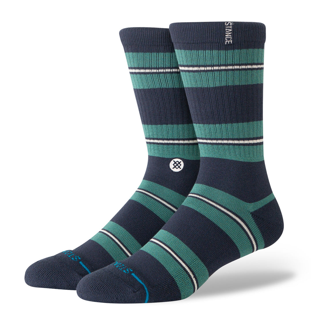 Stance Caesar Stripe Crew Sock Green
