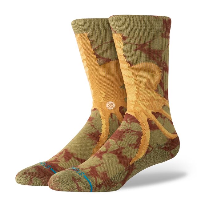 Stance Face Hugger Crew Sock Brown