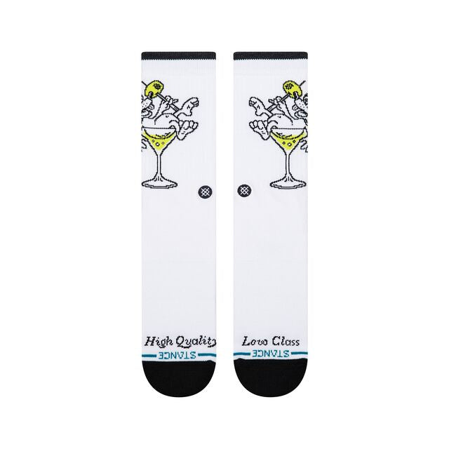 Stance Hit Me Crew Sock White