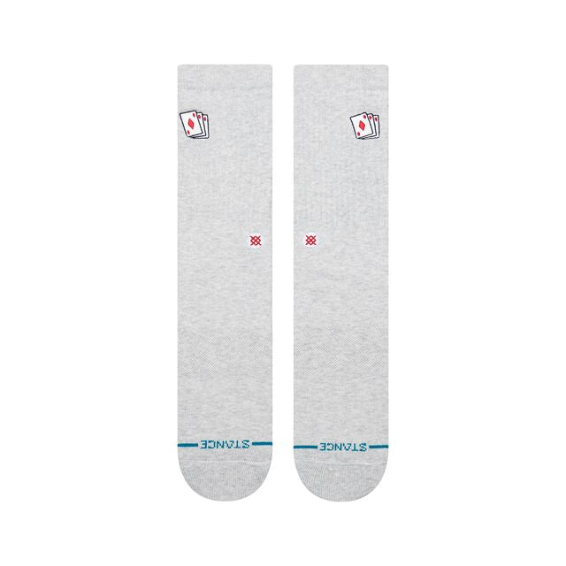 Stance Hit Me Crew Sock Heather Grey