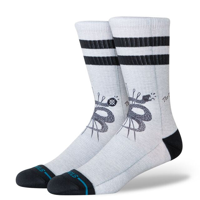 Stance Threads Crew Sock Black