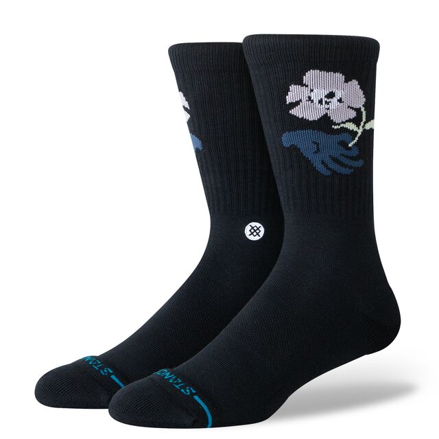 Stance Wilted Crew Sock Black