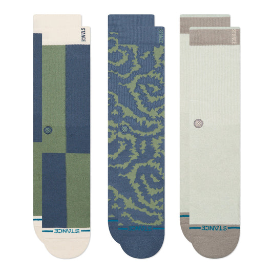 Stance All Terrain Crew Sock 3 Pack Green