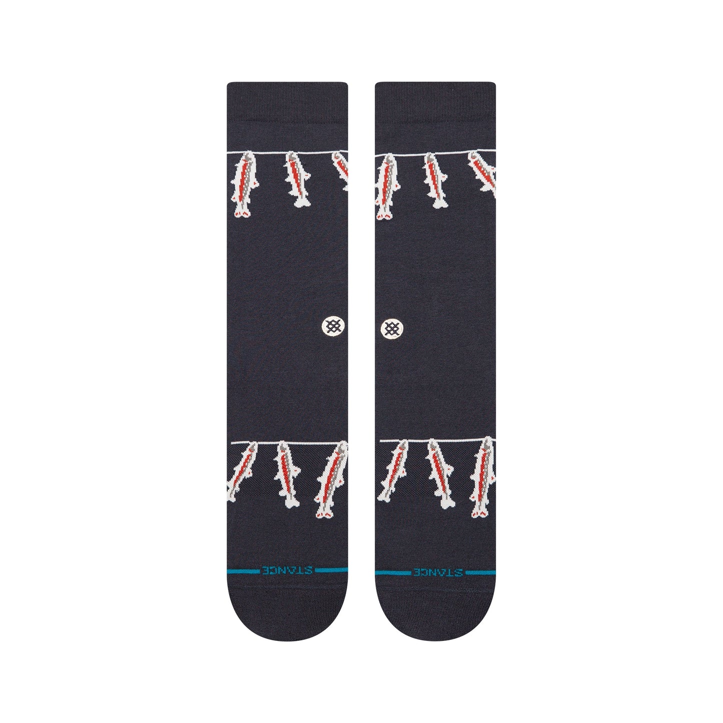 Stance Gone Fishin Crew Sock Navy