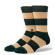 Stance Nep Stripe Crew Sock Pine