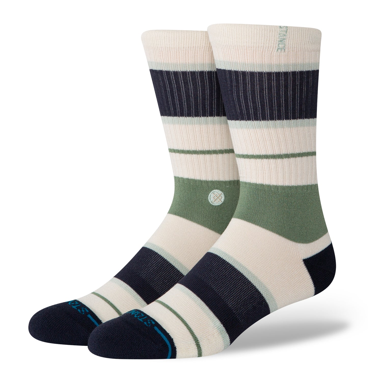 Stance Striped Delight Crew Sock Canvas