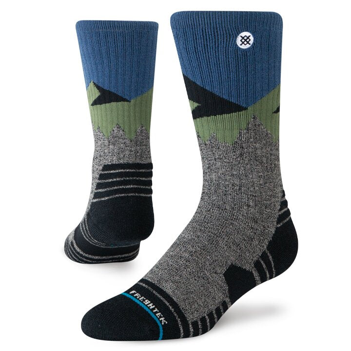 Stance South Face Hike Crew Sock Black Heather