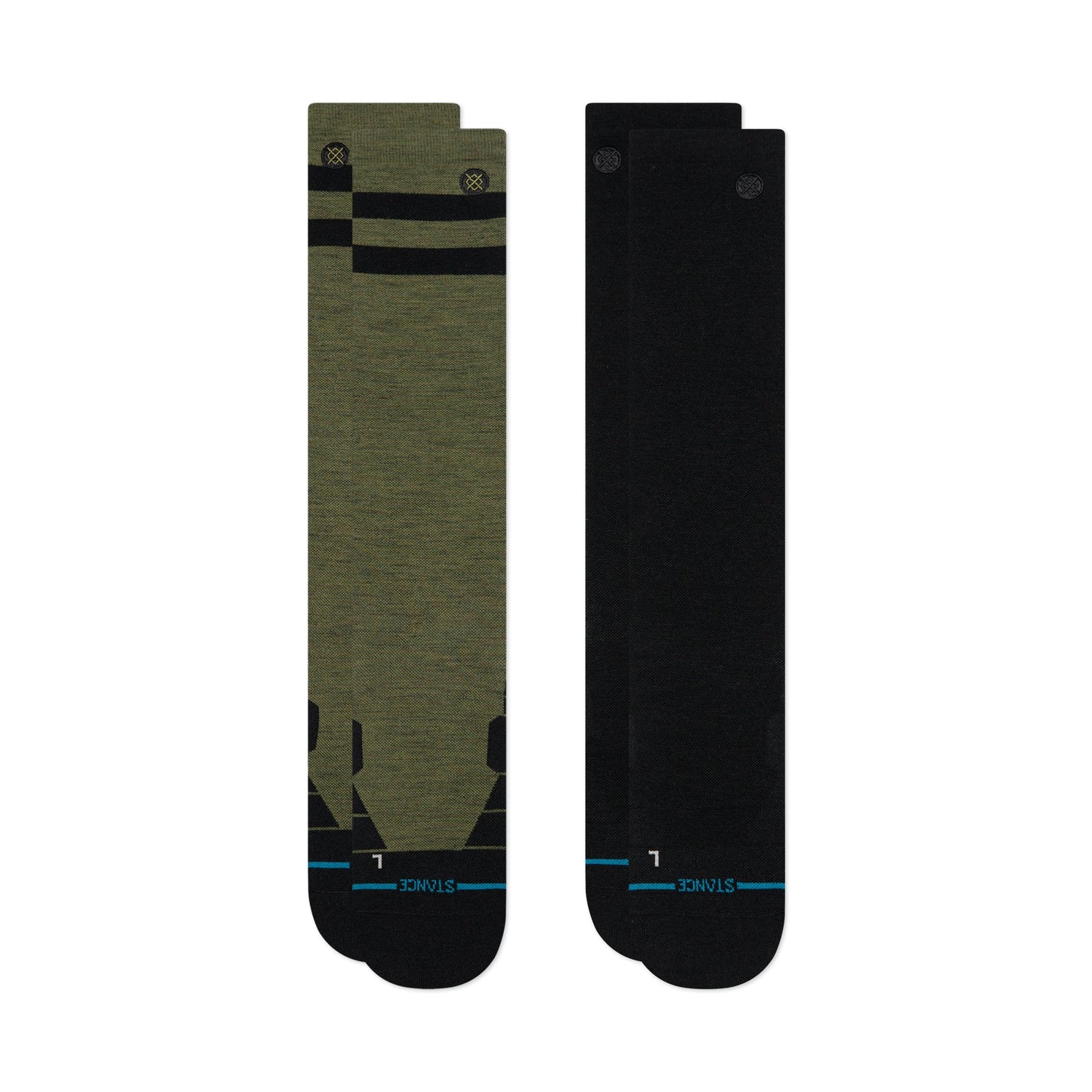 Stance Joven Ultra Light Wool Snow Sock 2 Pack Olive