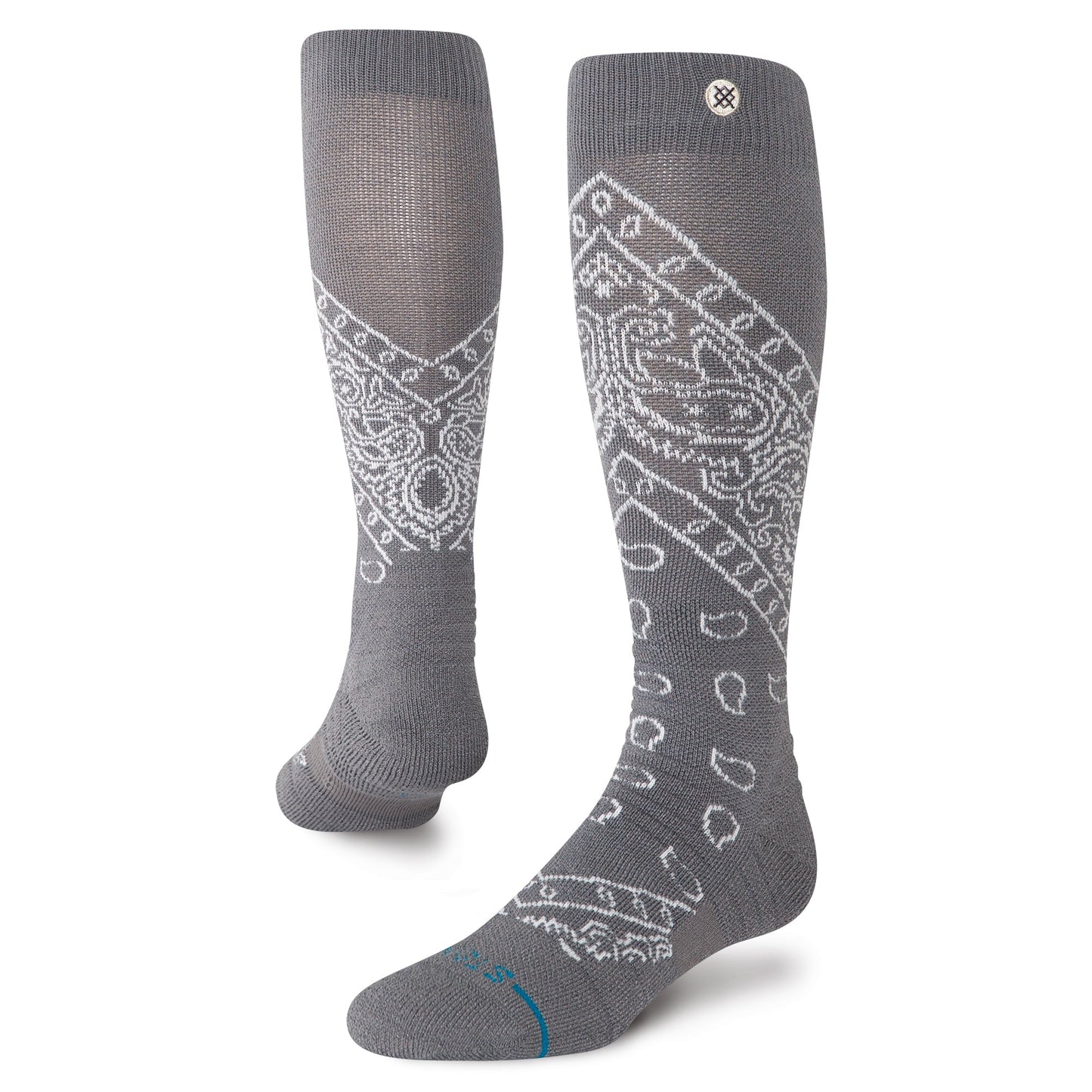 Stance Barrio Mid Wool Snow Sock Dark Grey