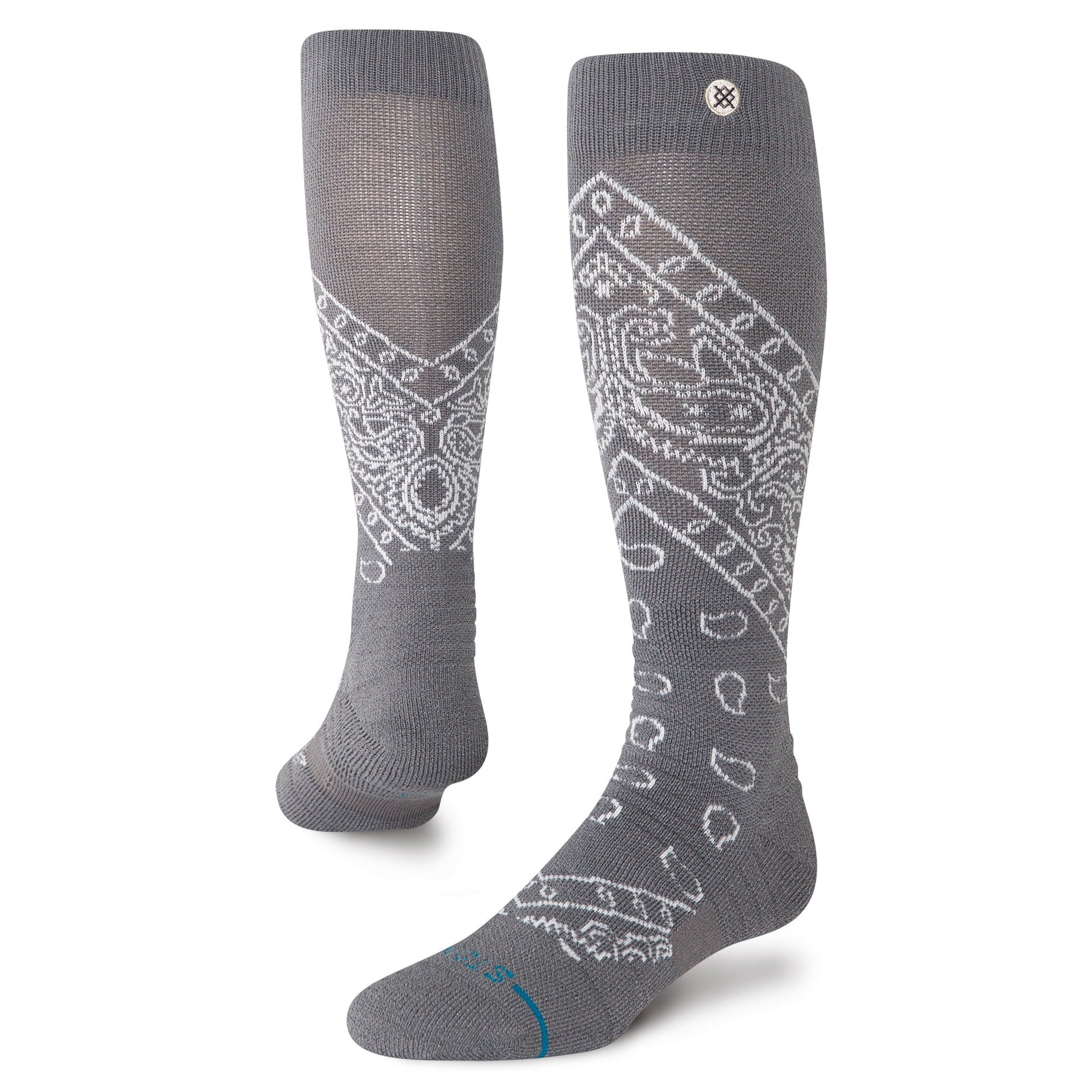 Stance Barrio Mid Wool Snow Sock Dark Grey