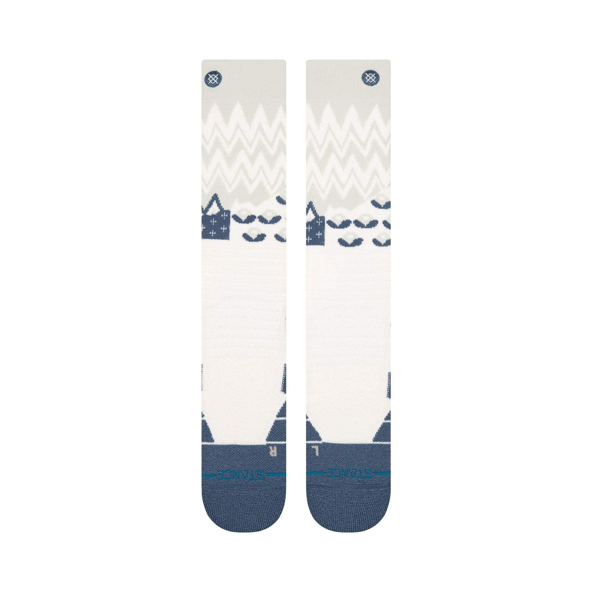 Stance Alpine Mid Poly Snow Sock Pale Blue