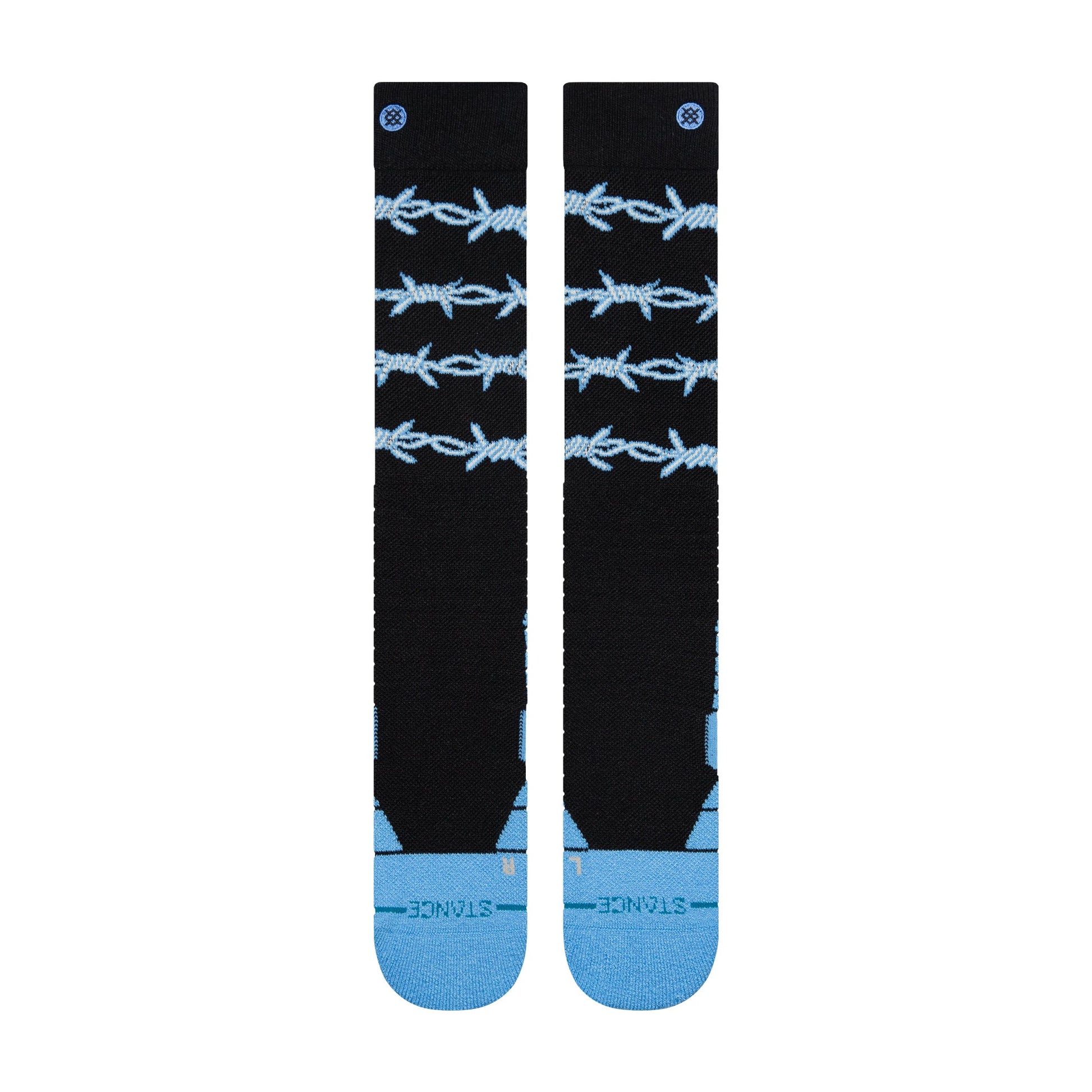 Stance Barbed Wire Mid Poly Snow Sock Blue