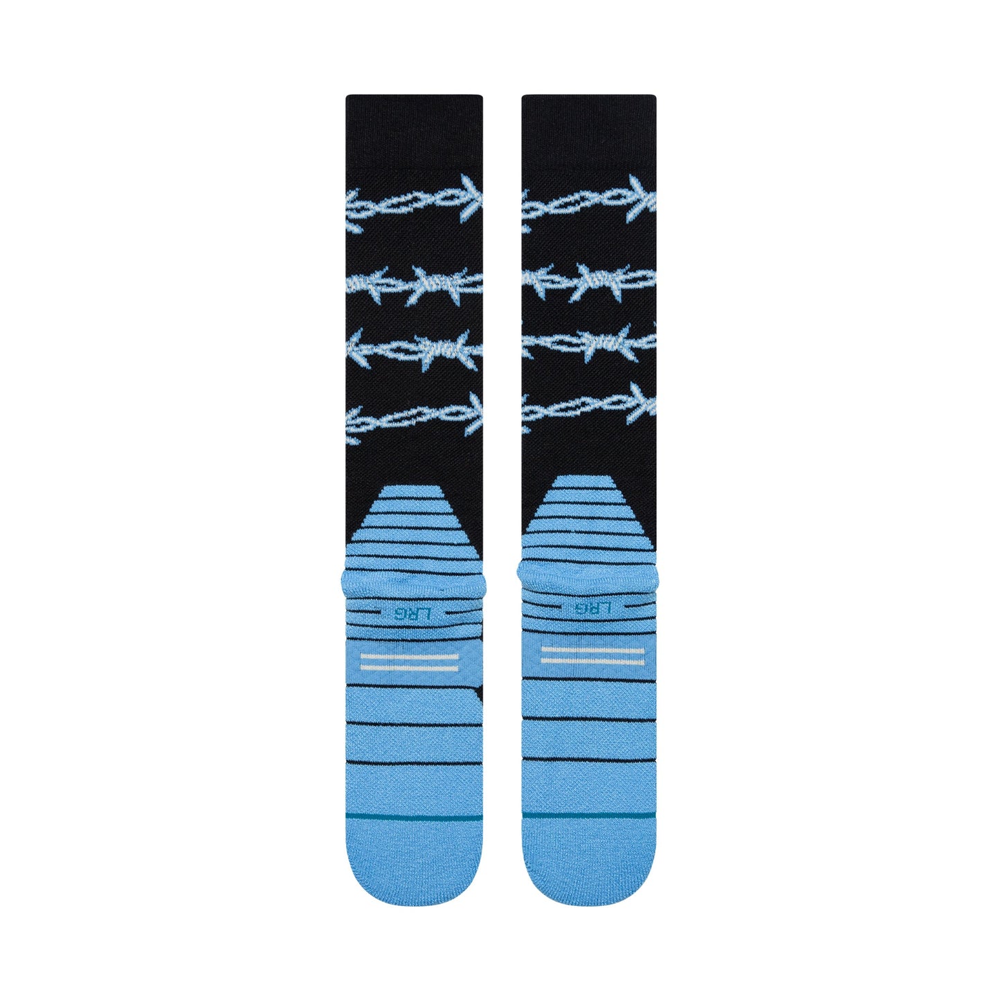 Stance Barbed Wire Mid Poly Snow Sock Blue