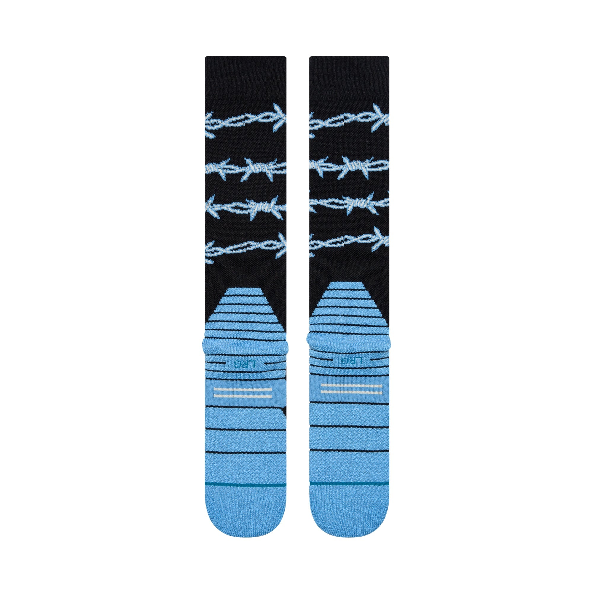 Stance Barbed Wire Mid Poly Snow Sock Blue