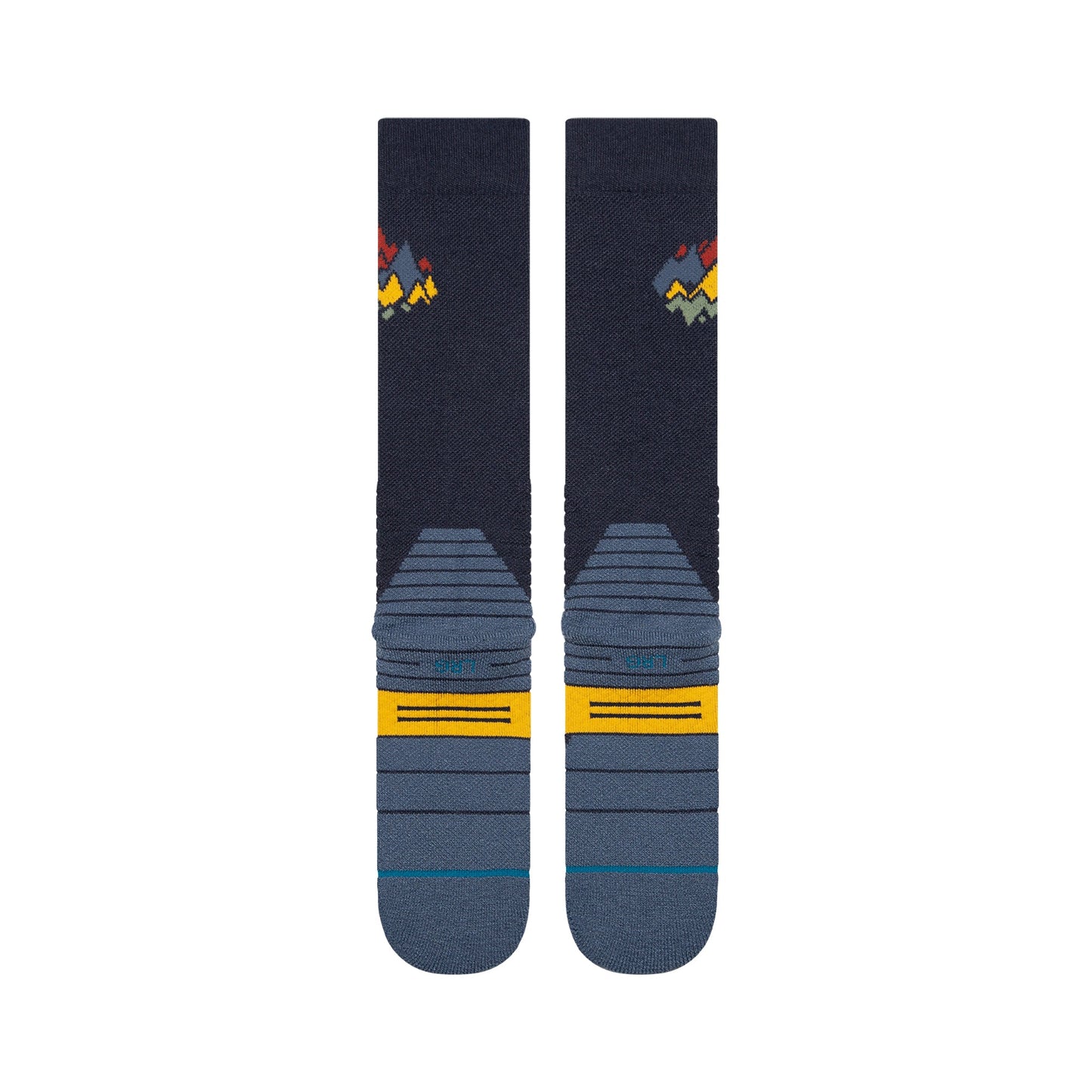 Stance Peaks Mid Wool Snow Sock Navy