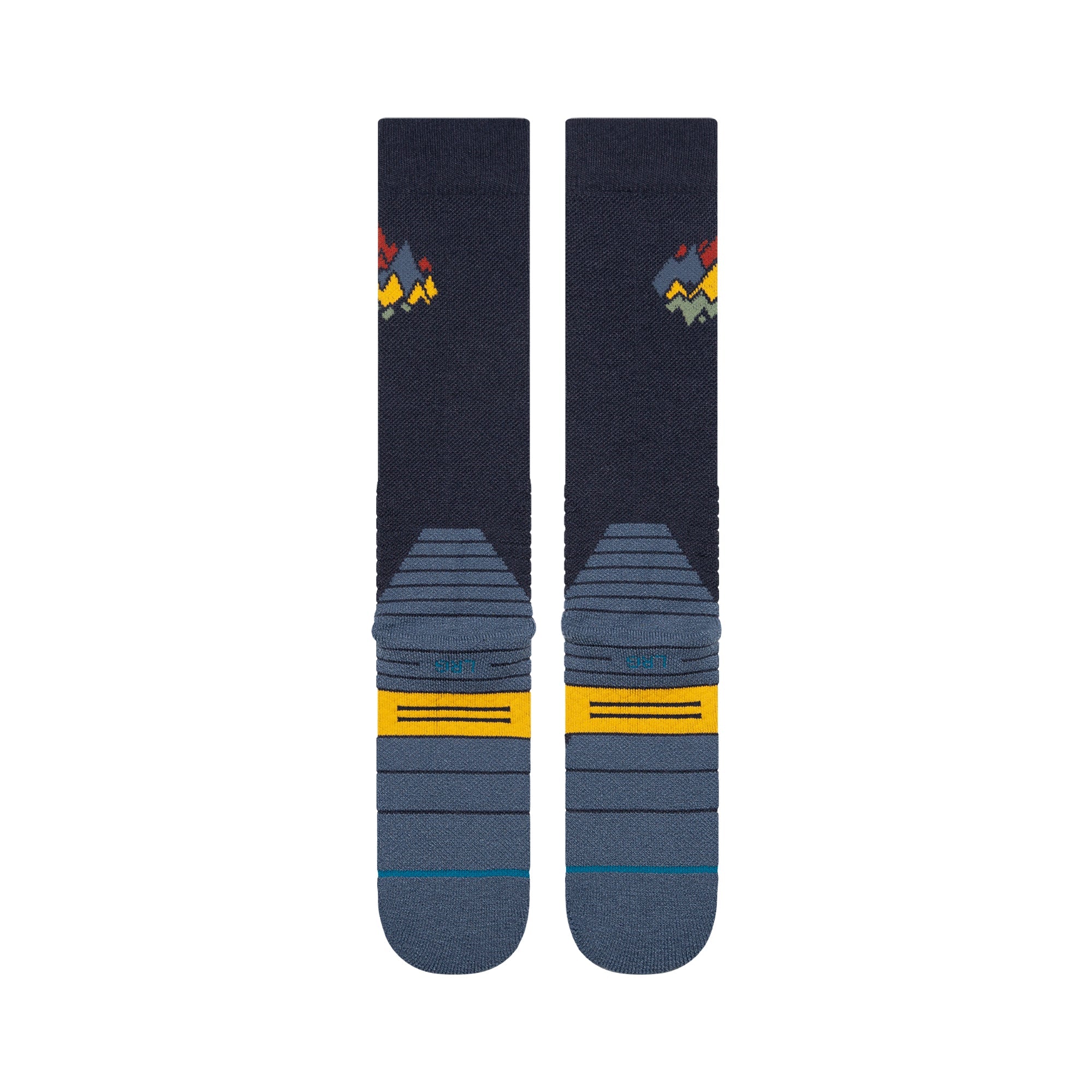 Stance Peaks Mid Wool Snow Sock Navy