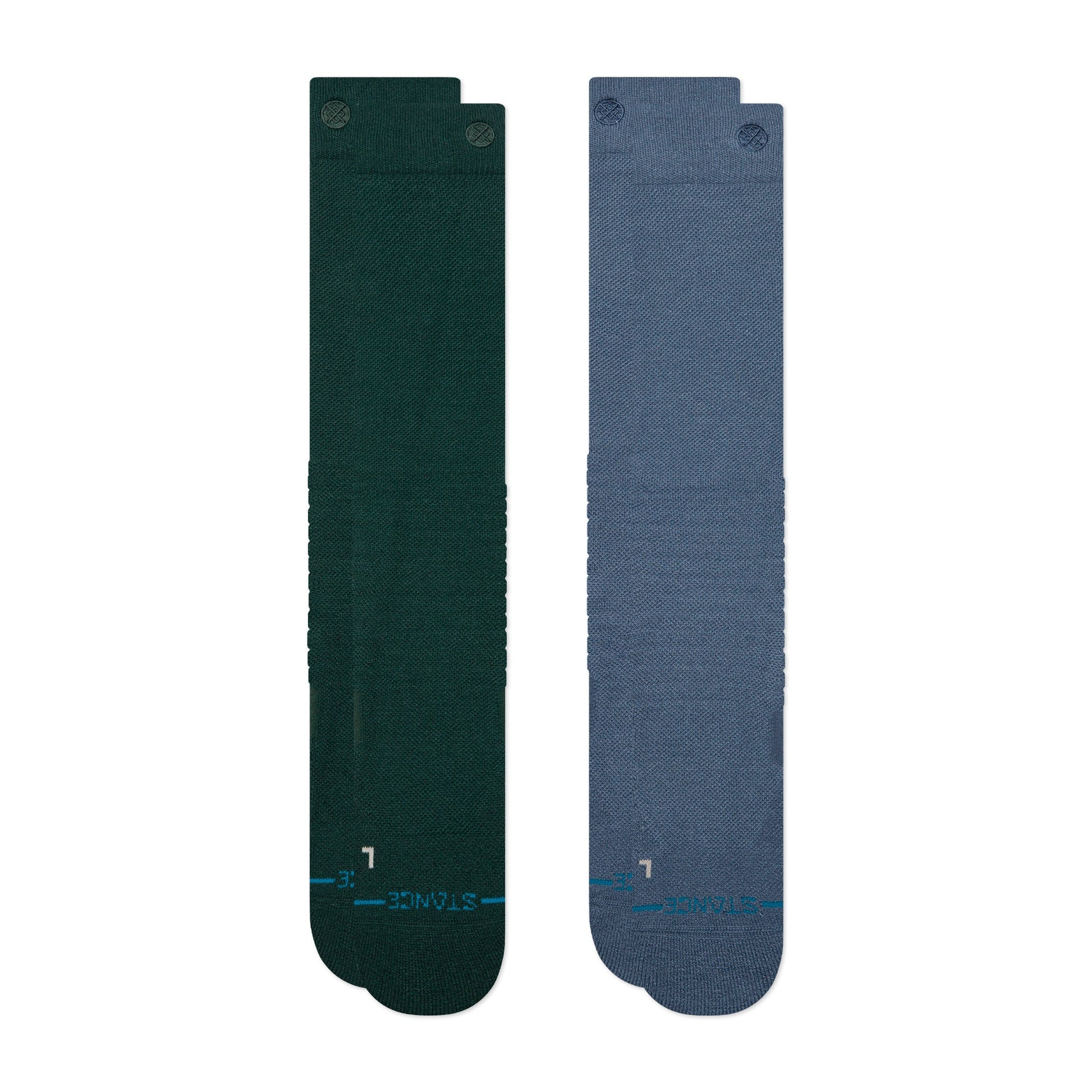 Stance Solid Mid Poly Snow Sock 2 Pack Pine