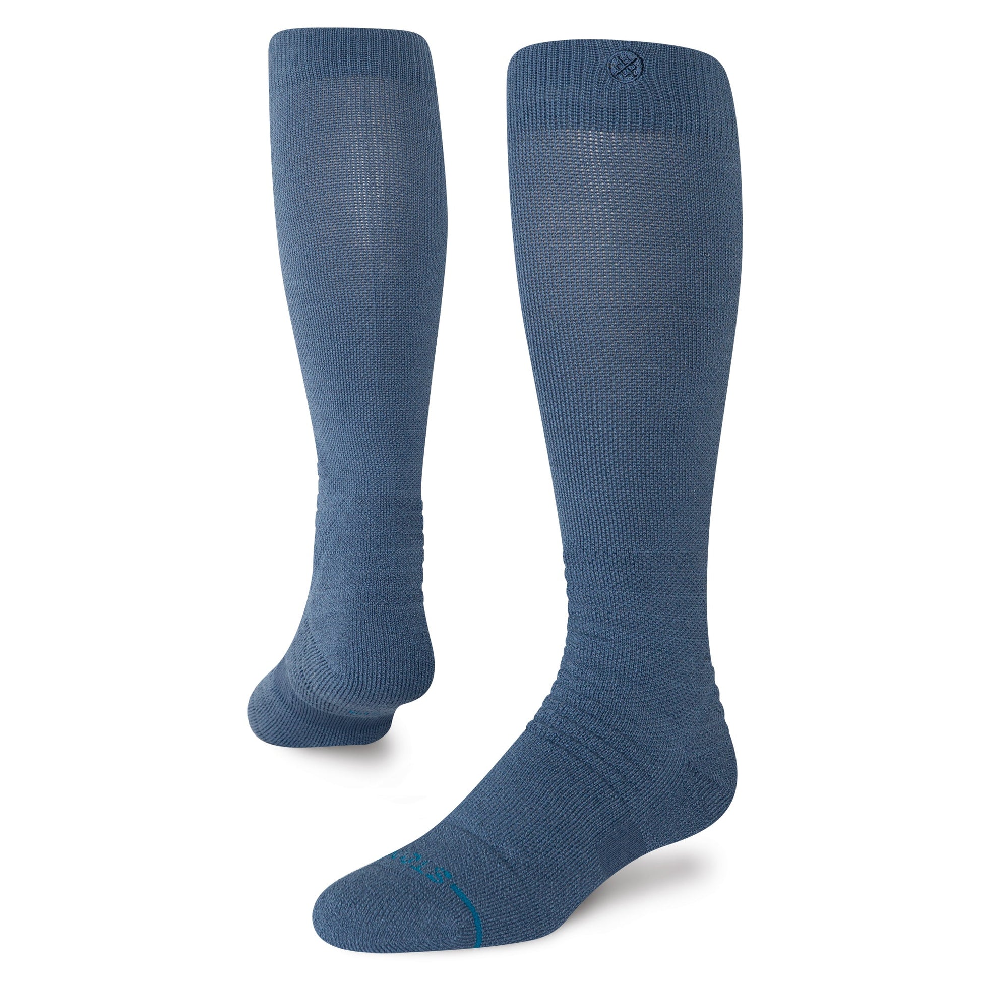 Stance Solid Mid Wool Snow Sock Sea Blue