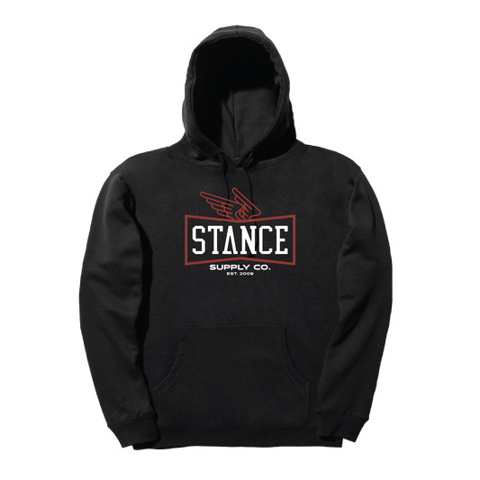 Stance Winged Hoodie Black