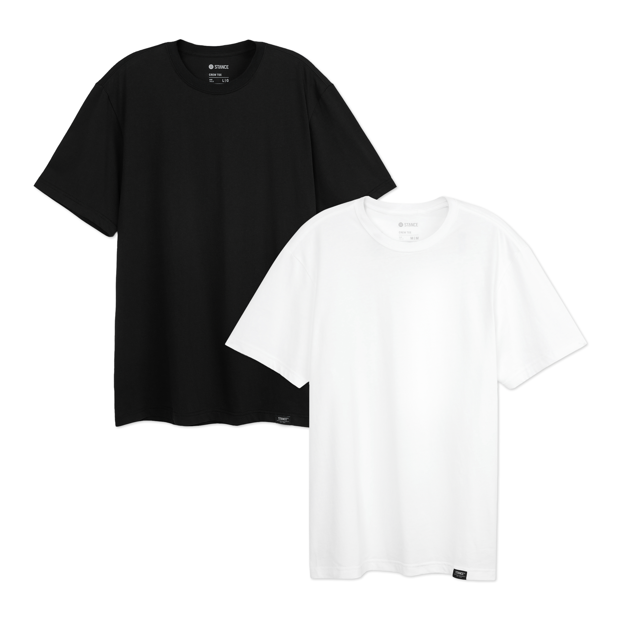 STANCE ALL DAY TEE 2 PACK - Black