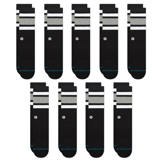 Stance Lifestyle Boyd Crew Sock 9 Pack Black