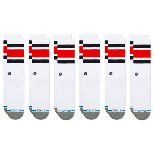 Stance Lifestyle Boyd Crew Sock 6 Pack Blue