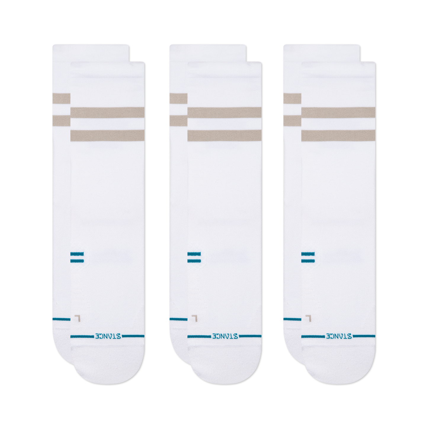 Stance Franchise Crew Sock 3 Pack White