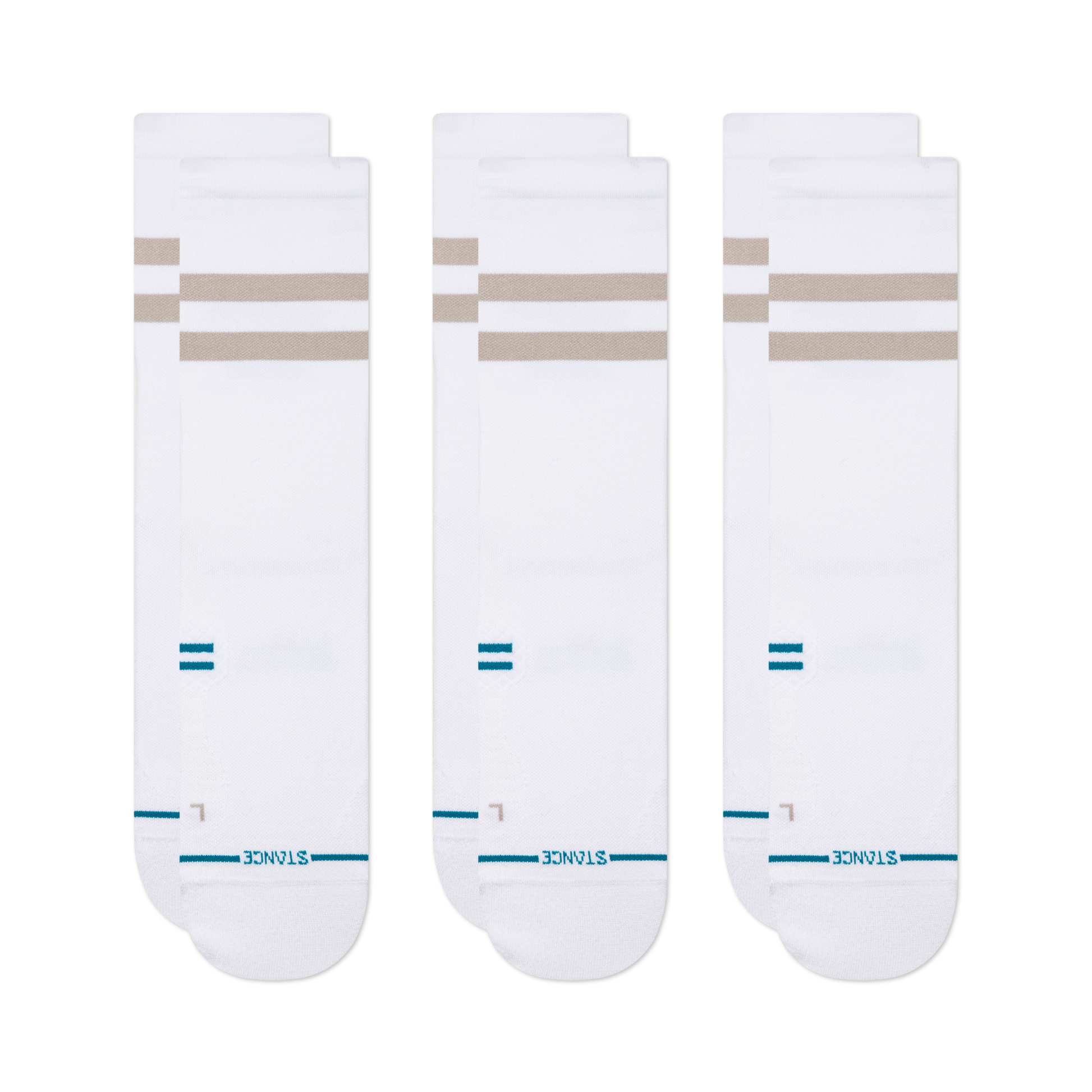Stance Franchise Crew Sock 3 Pack White