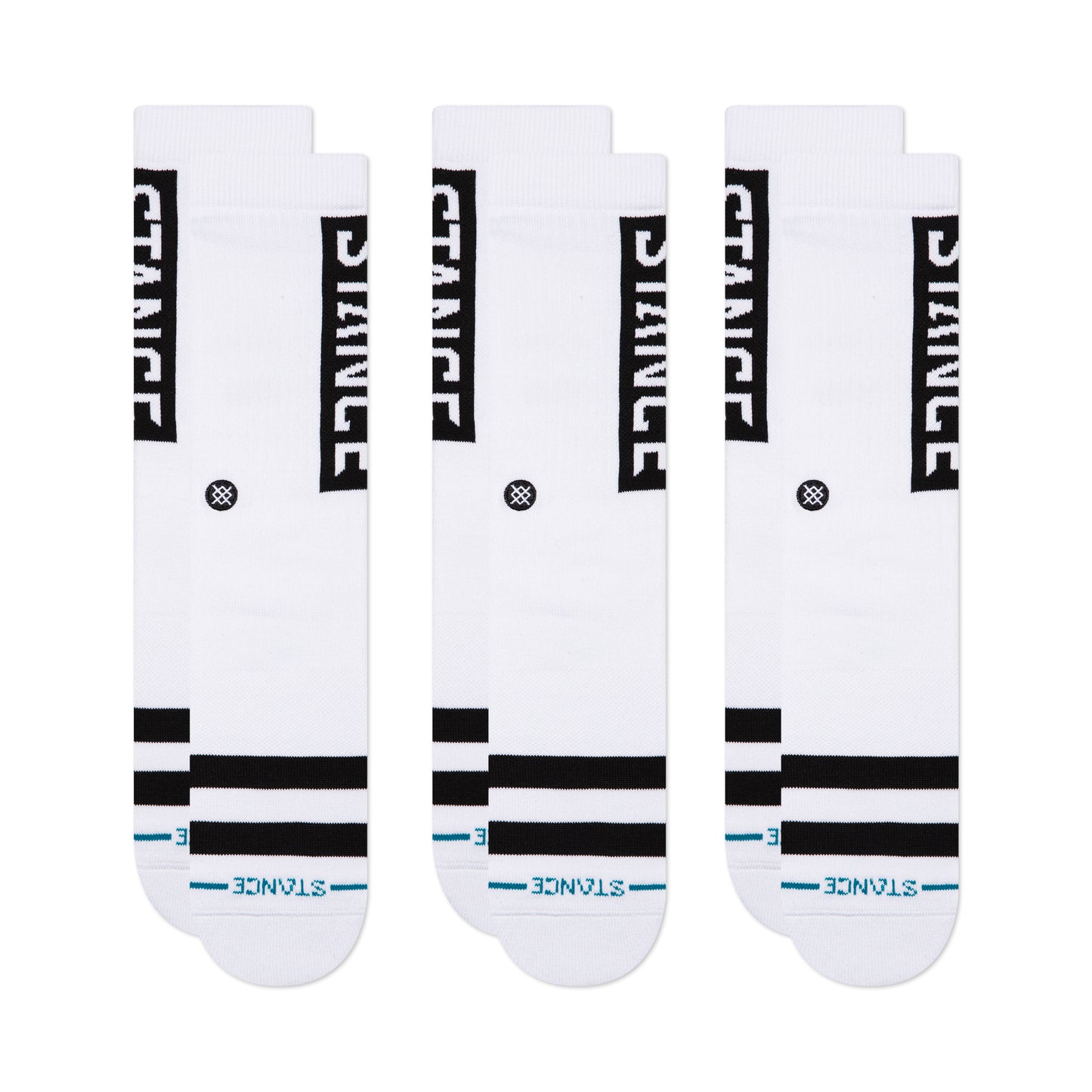 Stance OG Bundle Crew Sock 3 Pack White