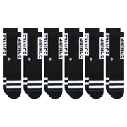 Stance OG Crew Sock 6 Pack Black