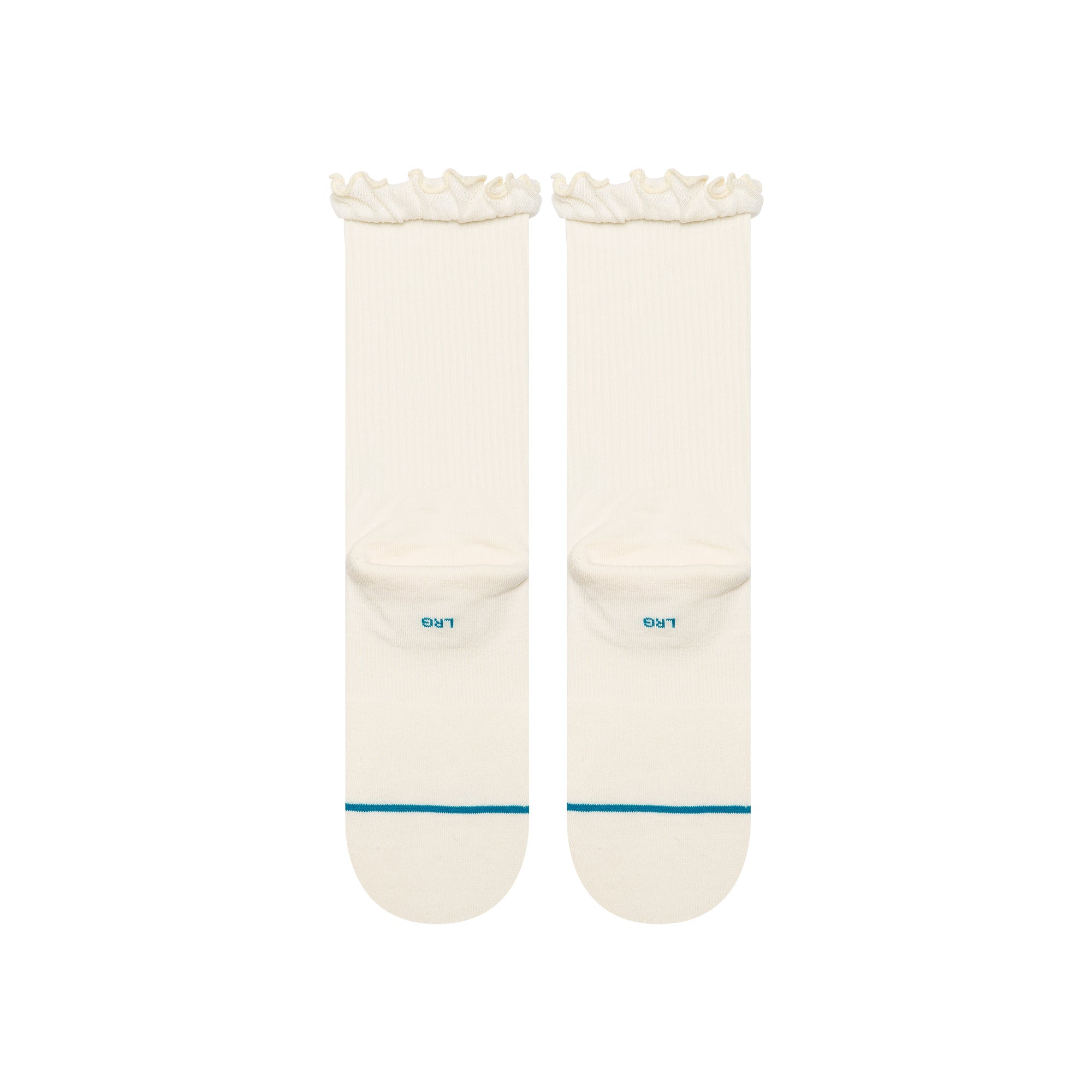 Stance Kids Ruffle Icon Crew Sock Ivory