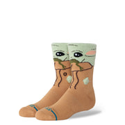 Stance Grogu Hungry Kids Crew Sock Green