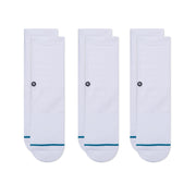 Stance Icon Kids Crew Sock 3 Pack White