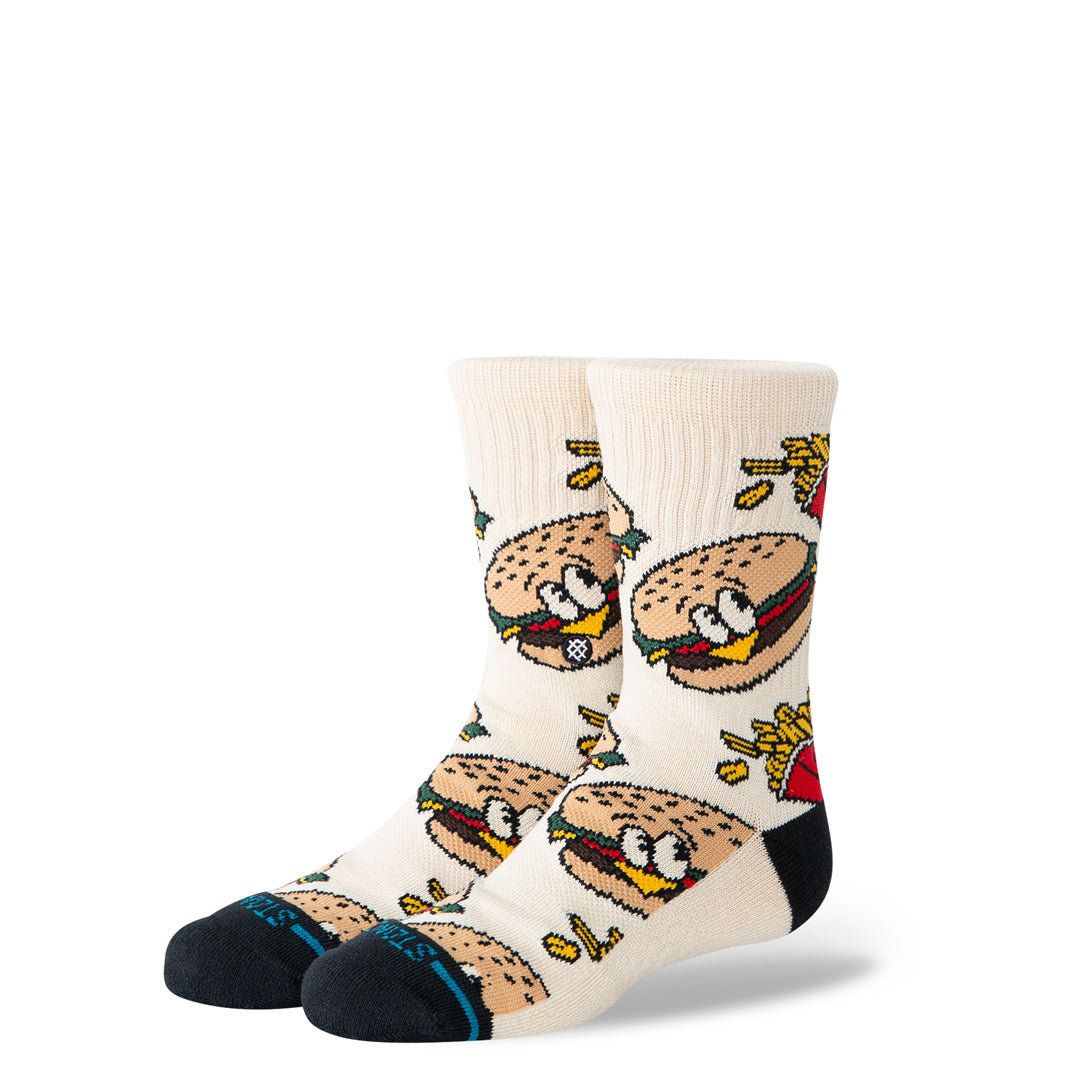 Stance Kids Combo Meal Crew Sock Tan