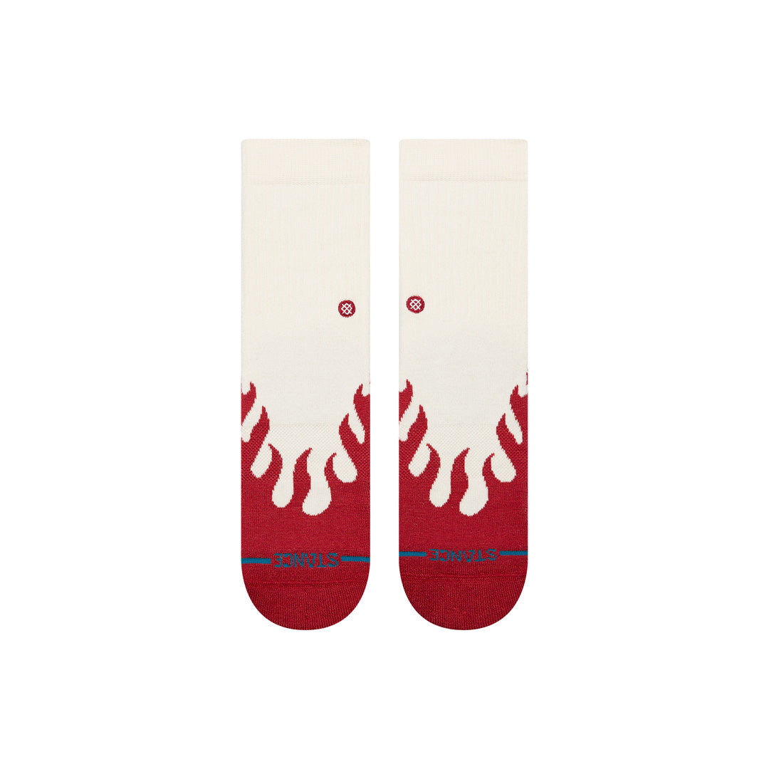 Stance Kids Heating Up Crew Sock Red