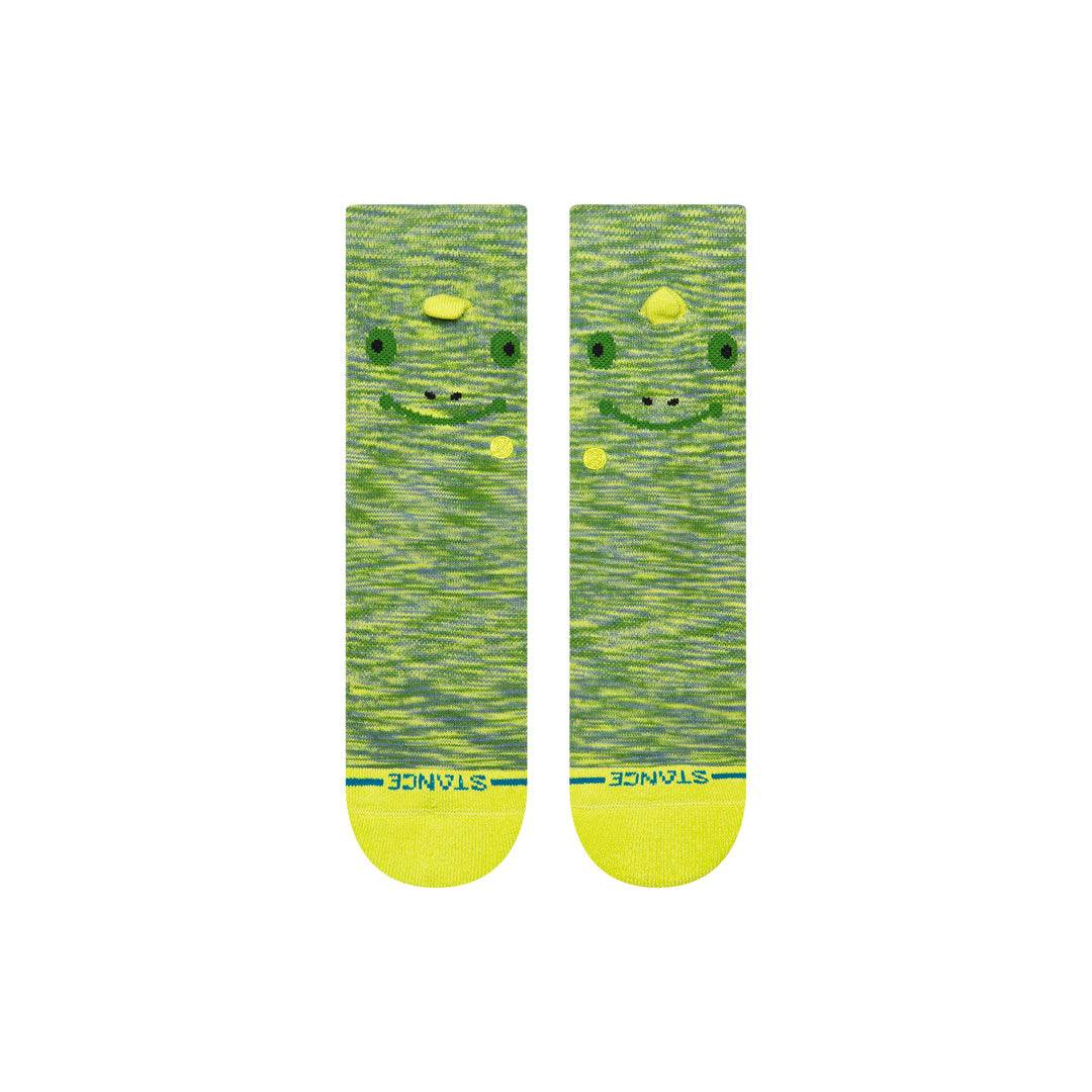 Stance Kids Spikey Crew Sock Green