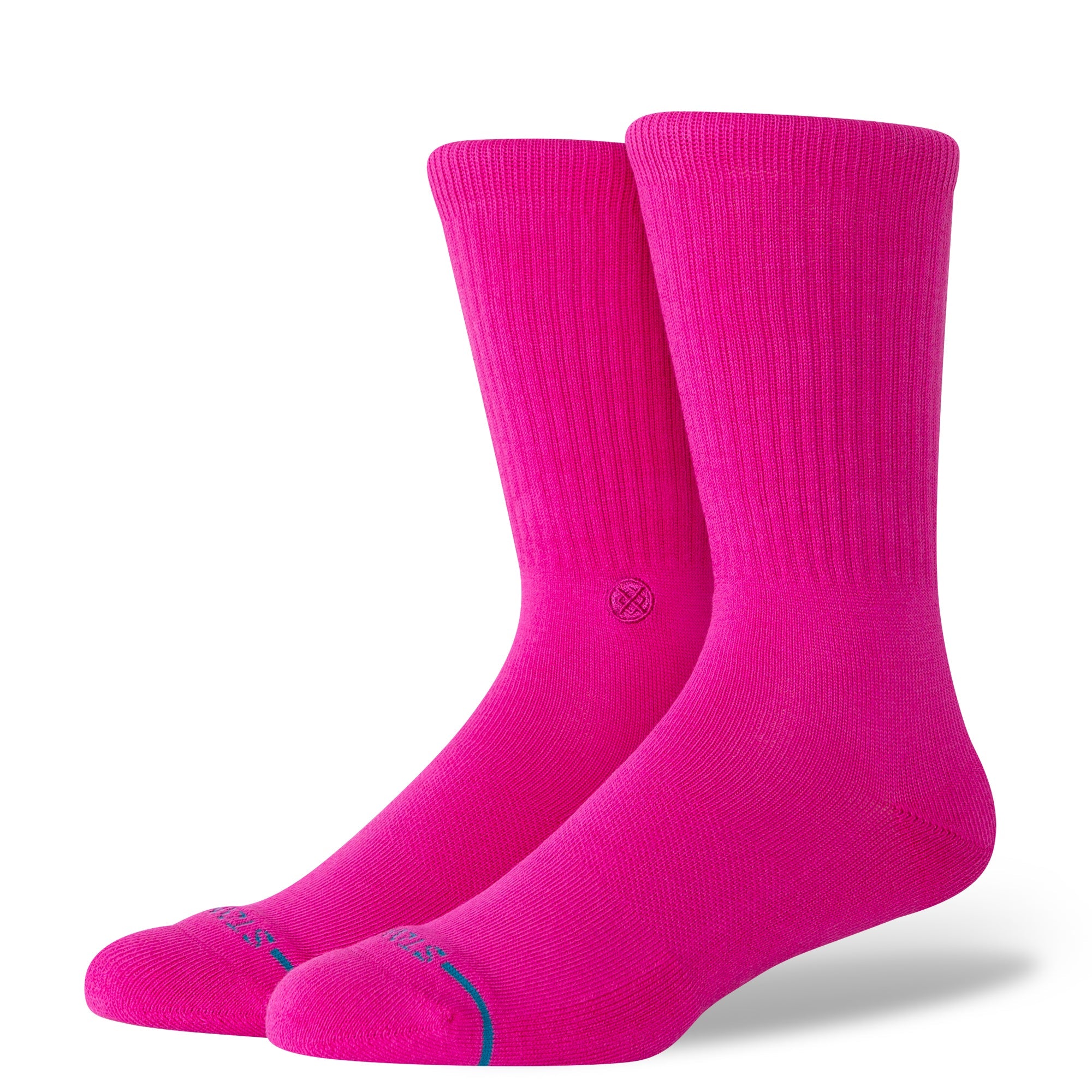 Stance Icon Crew Sock - Fuschia