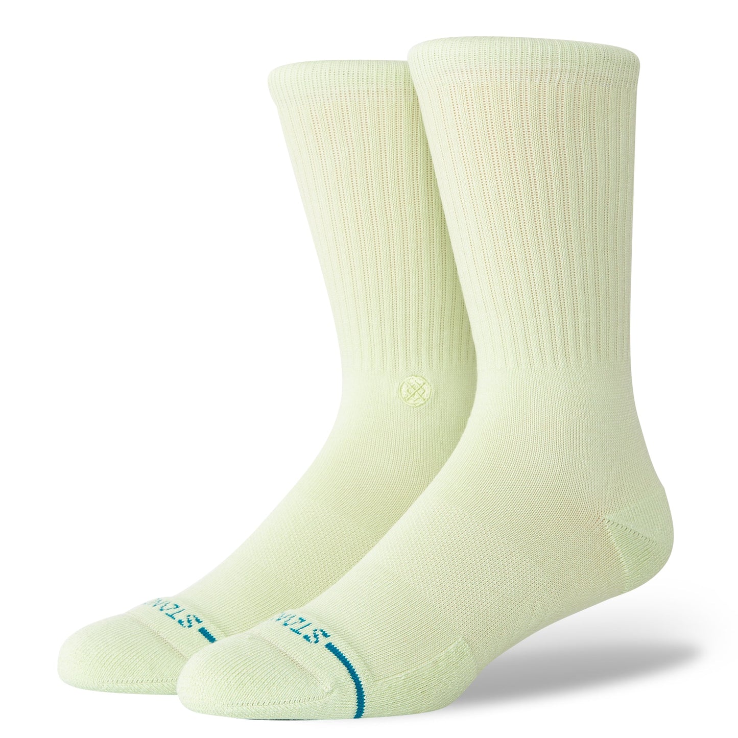 Stance Icon Crew Sock Green Sand