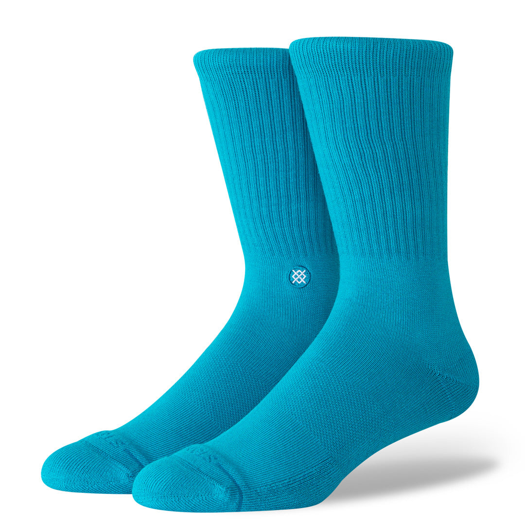 Stance Icon Crew Sock Teal Blue