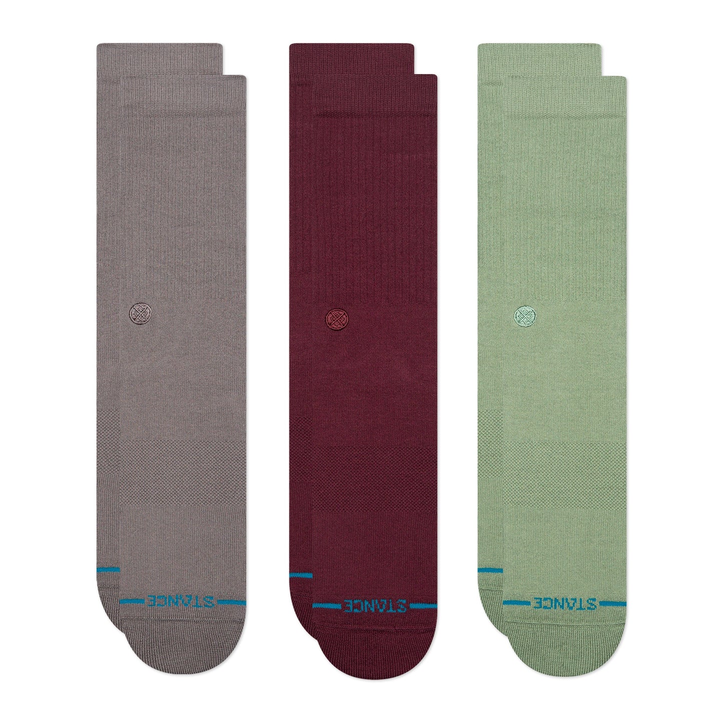 Stance Icon Sock 3 Pack Dark Grey