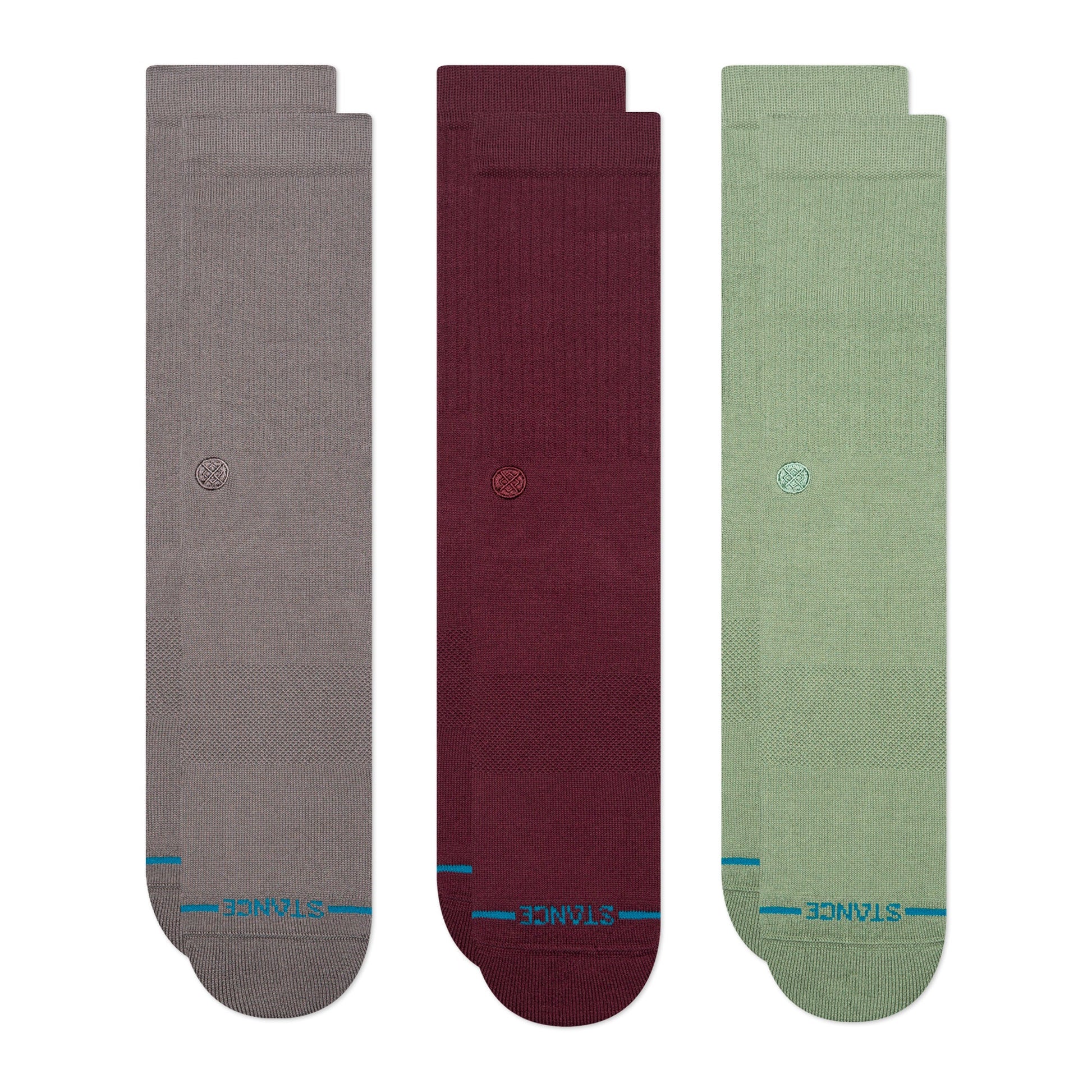 Stance Icon Sock 3 Pack Dark Grey