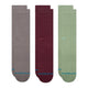 Stance Icon Sock 3 Pack Dark Grey