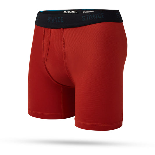 Stance Solid Performance Boxer Brief Wholester Dark Red