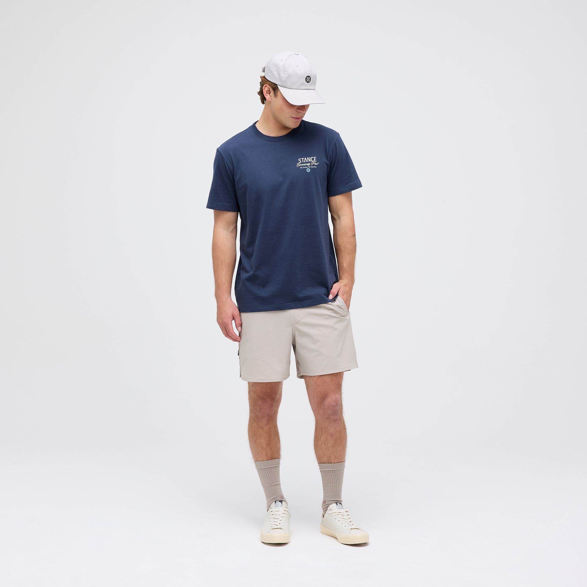 Stance Complex Hybrid Short 5" String Grey |model